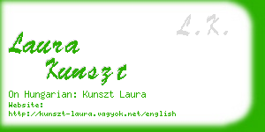 laura kunszt business card